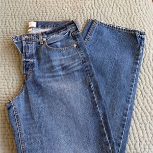 Universal Thread Classic Blue Denim Jeans frayed bottom